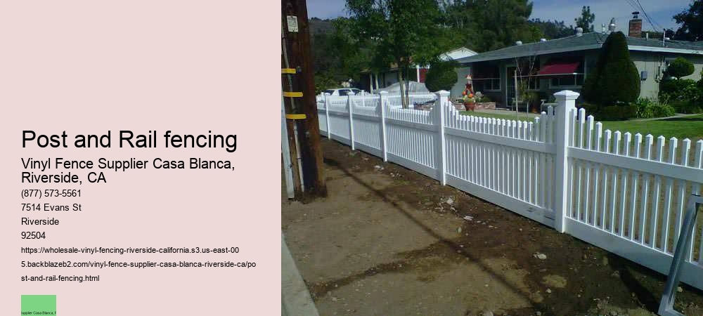 Post and Rail fencing